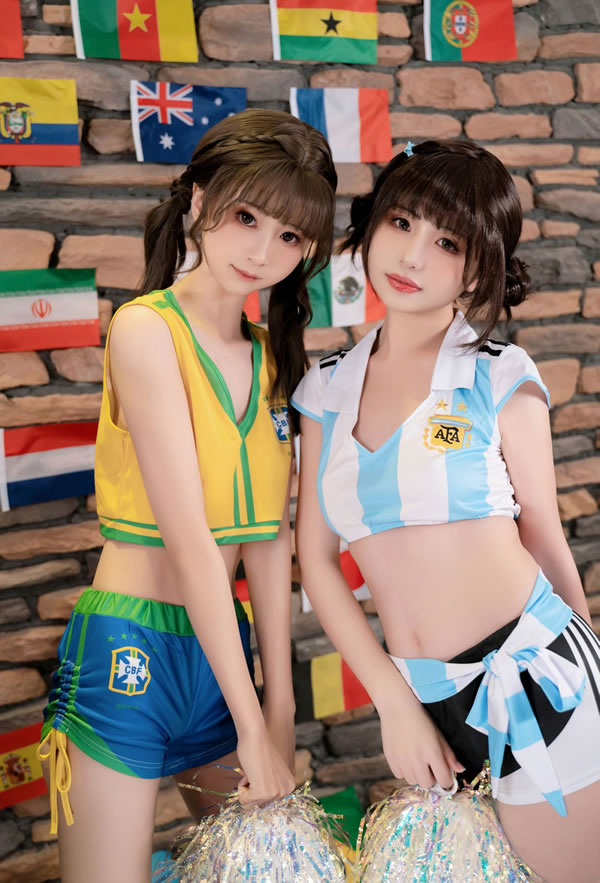 爆机少女喵小吉+金鱼合体足球宝贝无圣光图集